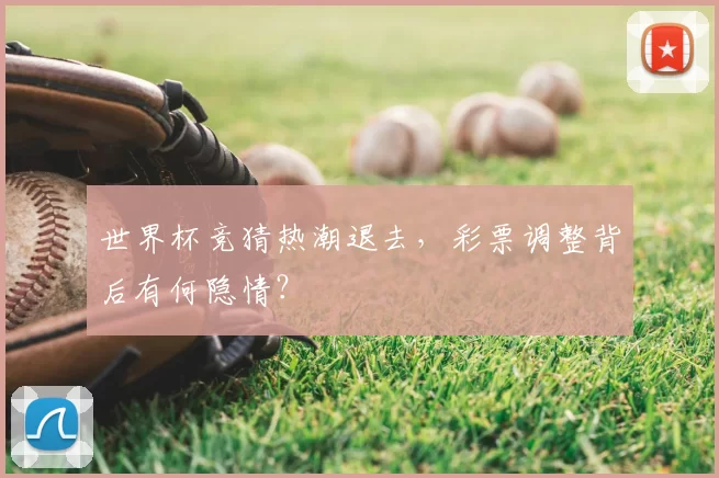 世界杯竞猜热潮退去，彩票调整背后有何隐情？